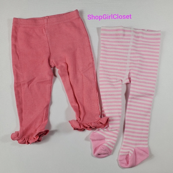 💥Just In💥 2pc Leggings Girls sz 3-6M